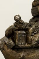 Life Without the Ferryman by Michael Hermesh, Bronze, 32 X 11 X 6.5 inches, new bronze releases by Michael Hermesh