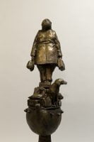 Life Without the Ferryman by Michael Hermesh, Bronze, 32 X 11 X 6.5 inches, new bronze releases by Michael Hermesh