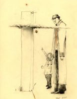 Perfect Symmetry on a Cloudy Day, Mixed Media Drawing by Michael Hermesh, Mondo Creation Show