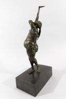 The Scar - Michael Hermesh, Bronze, 19.5 X 9.25 X 5.5 Inches, Ceramic and Bronze Sculpture by Michael Hermesh