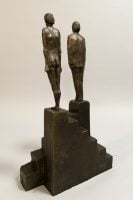 The Honest Man - Michael Hermesh, Bronze, 21.25 X 12 X 5 inches, Ceramic and Bronze Sculpture by Michael Hermesh