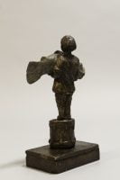 The Weight of Light - Michael Hermesh, Bronze, 7.75 X 4.75 X 2.75 inches, Ceramic and Bronze Sculpture by Michael Hermesh